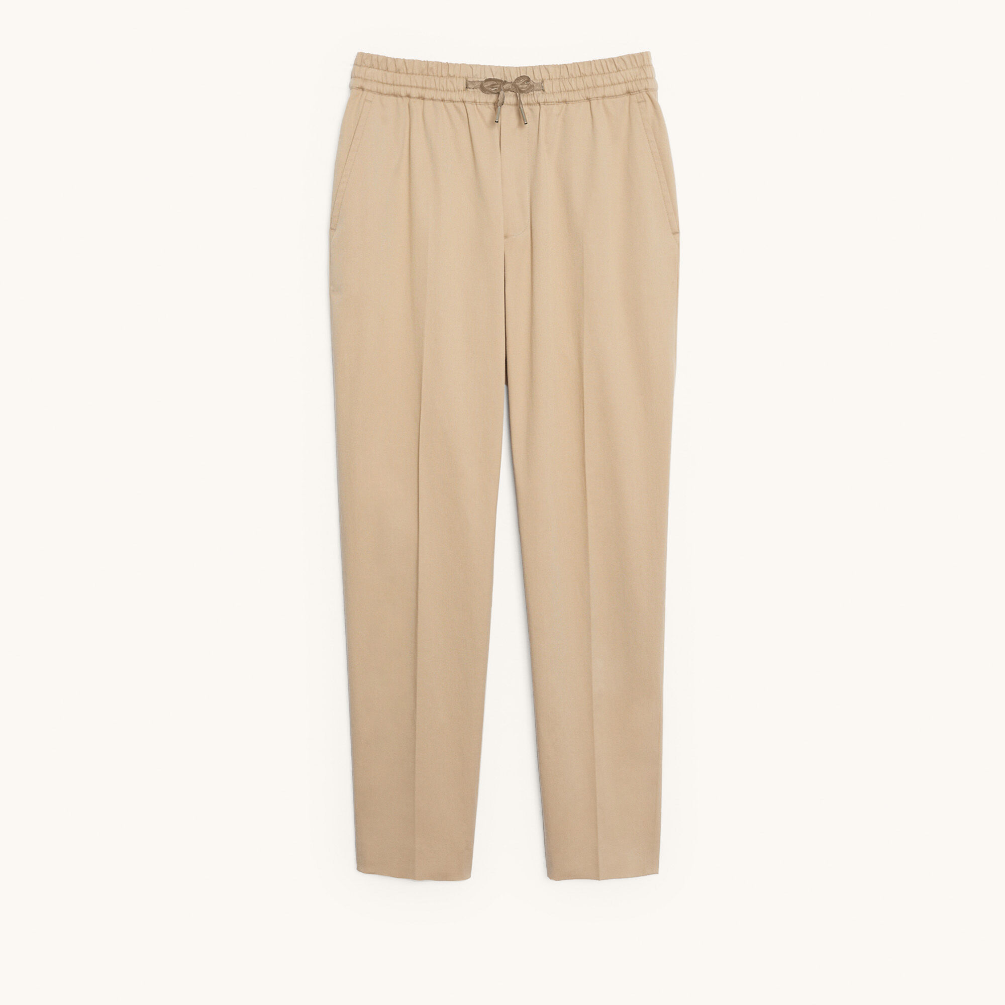 Pantalón de corte zanahoria de algodón