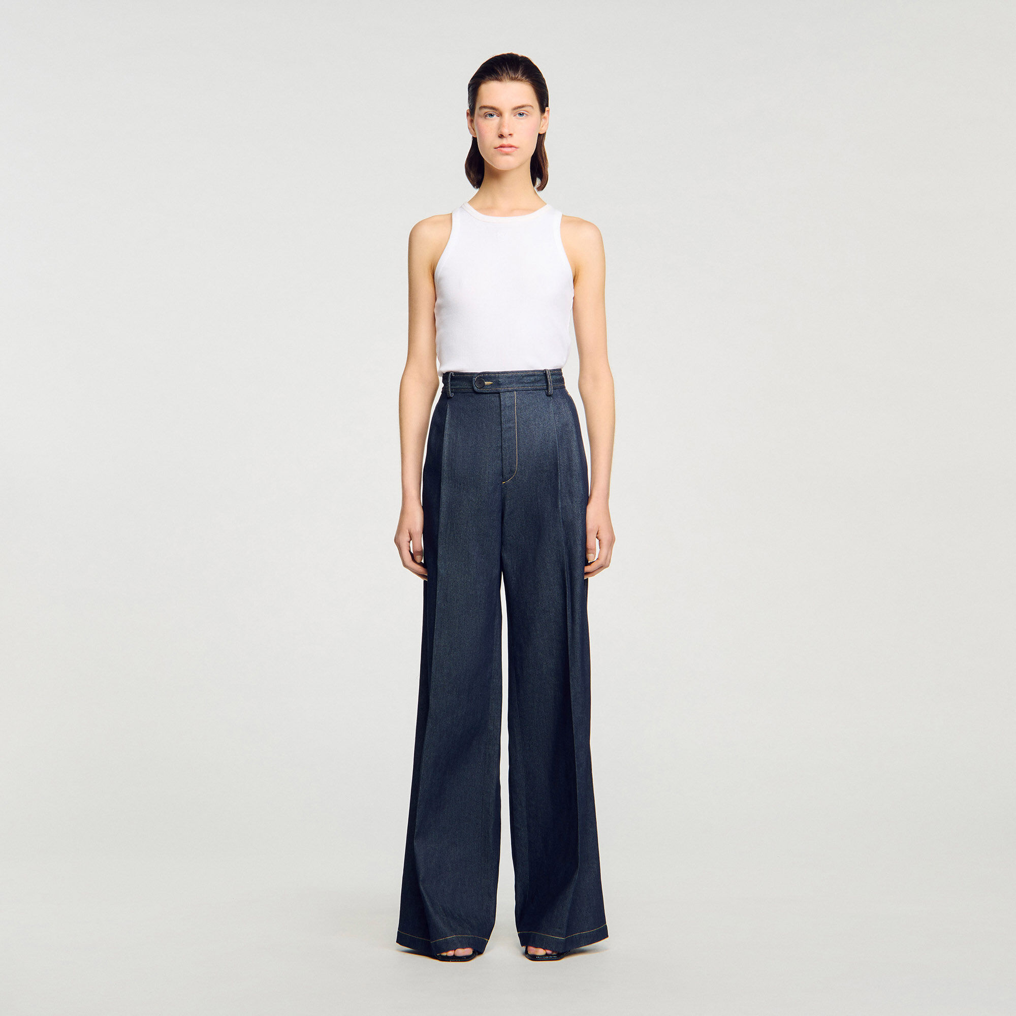 Pantalón de traje de denim