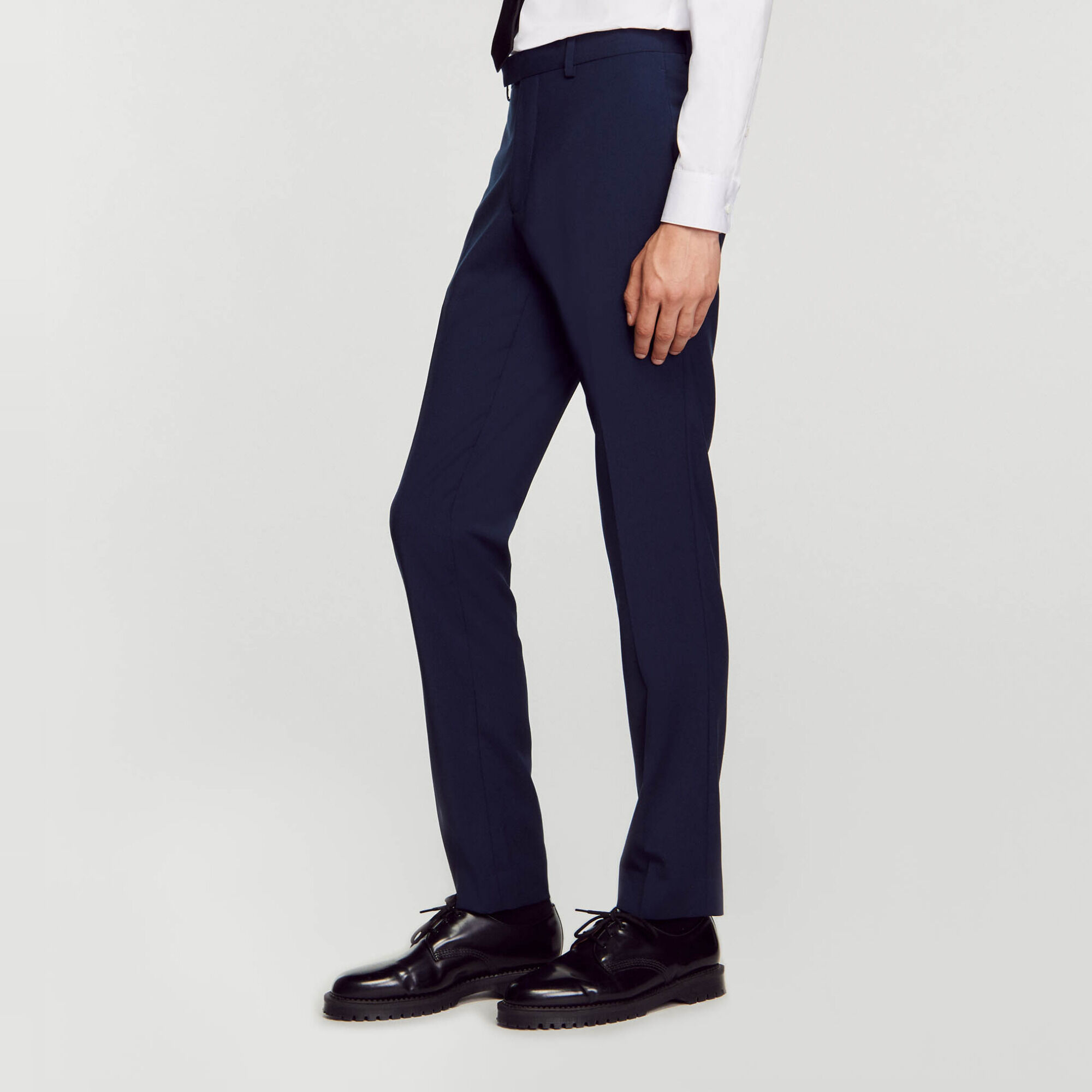 Pantalón de traje de lana virgen
