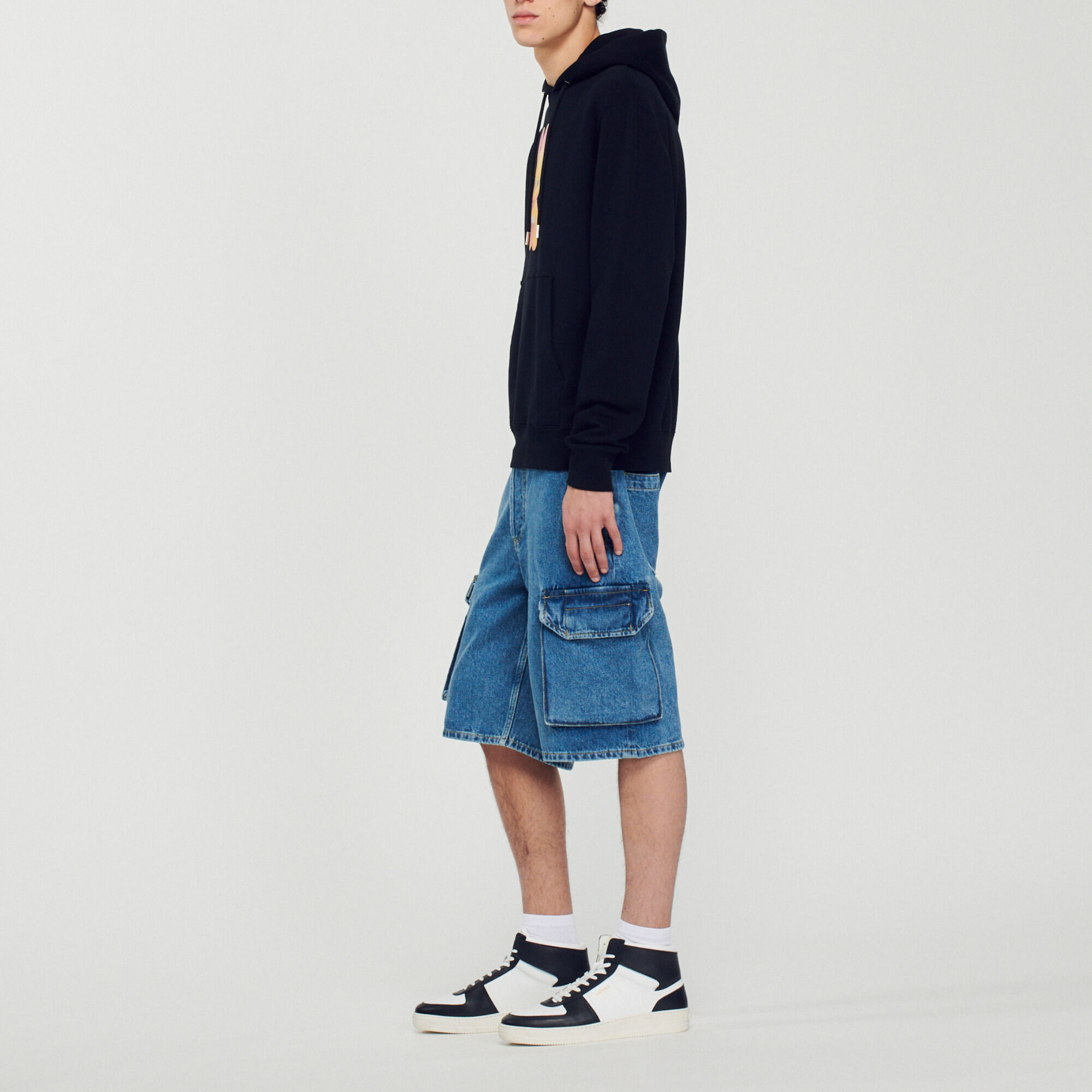 Sudadera con capucha, estampado conejo