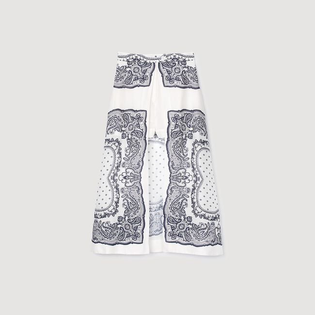 Falda pantalón estampado bandana