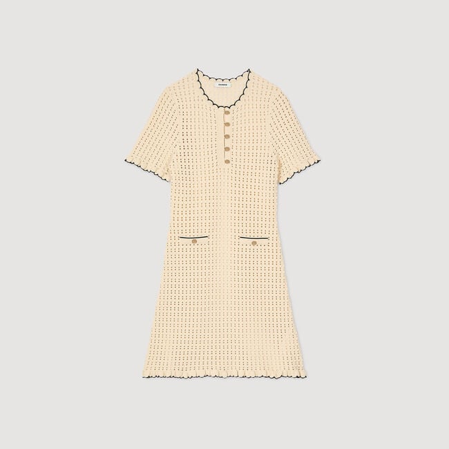 Vestido corto de punto