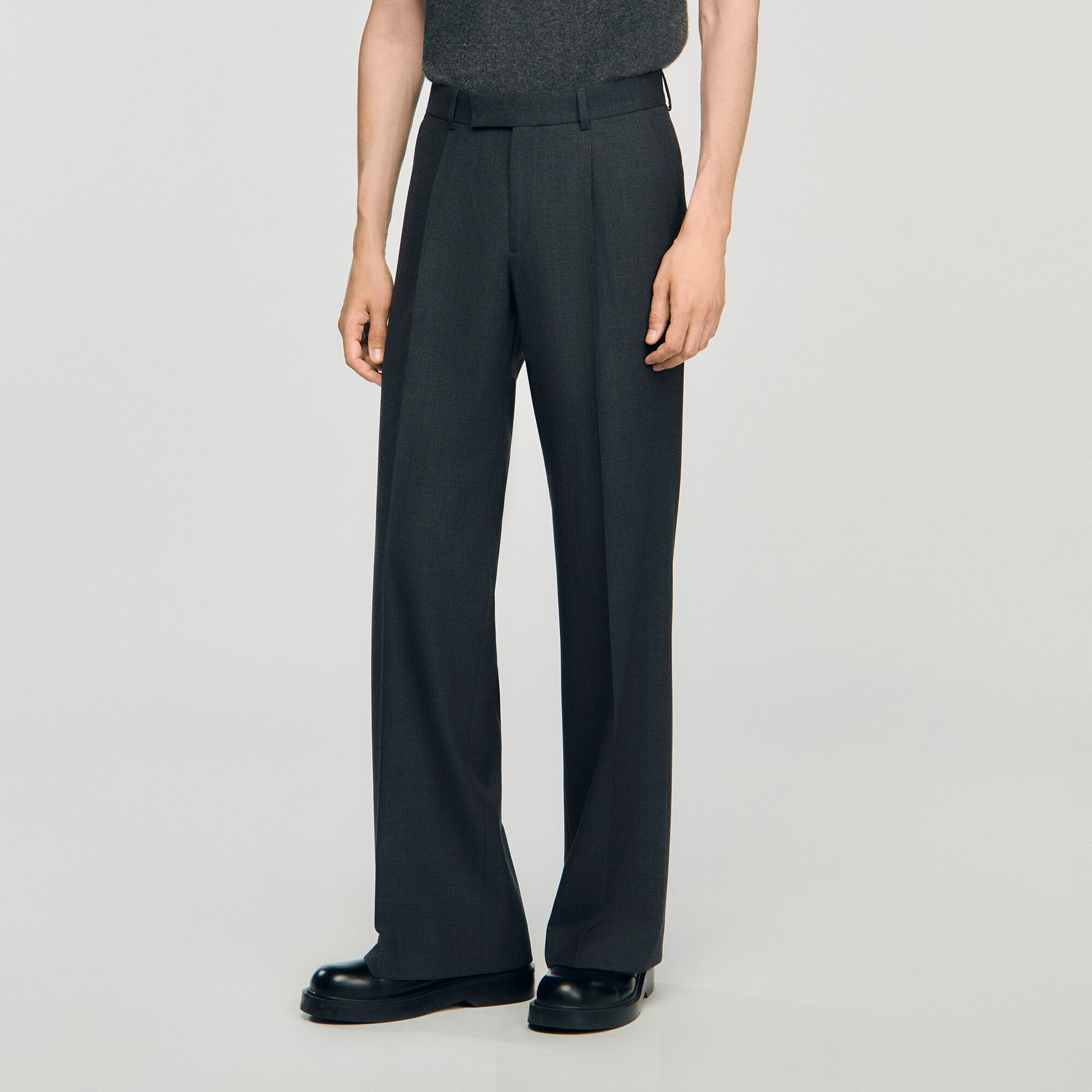 Pantalón de traje de lana