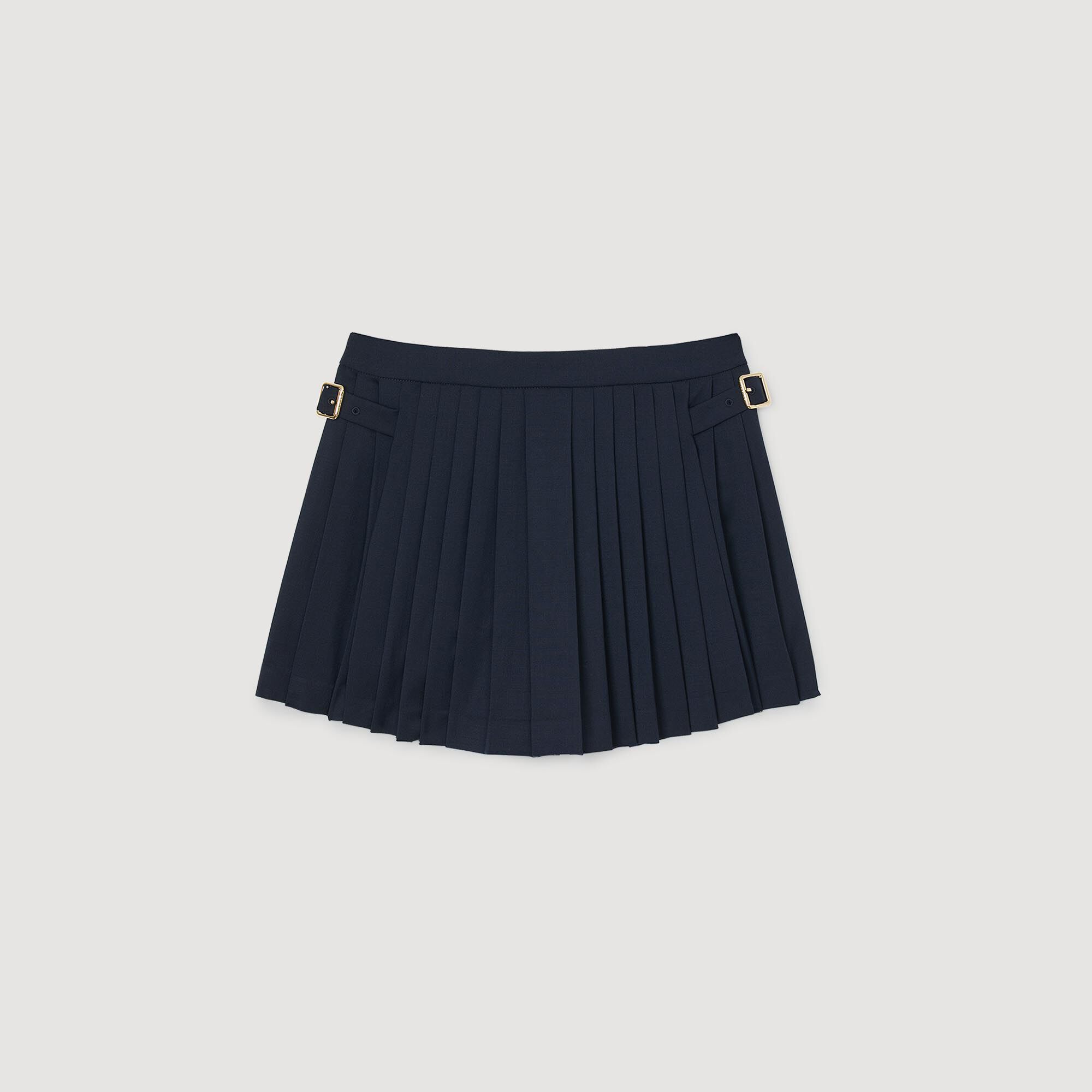 Falda pantalón con pliegues