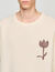 Jersey de lana con detalle de flor