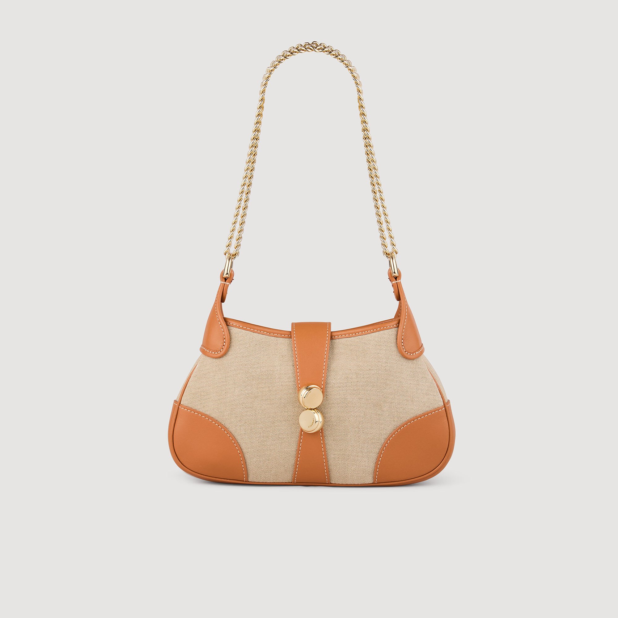 Bolso Janet de lona y cuero
