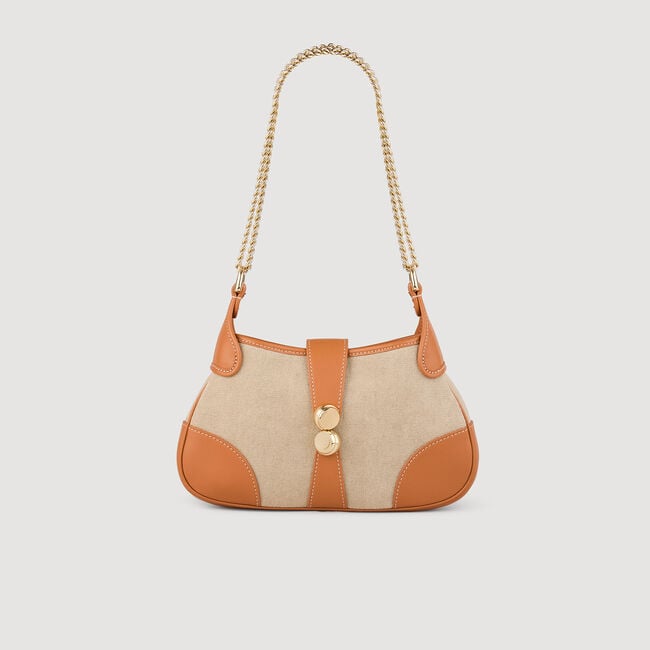 Bolso Janet de lona y cuero