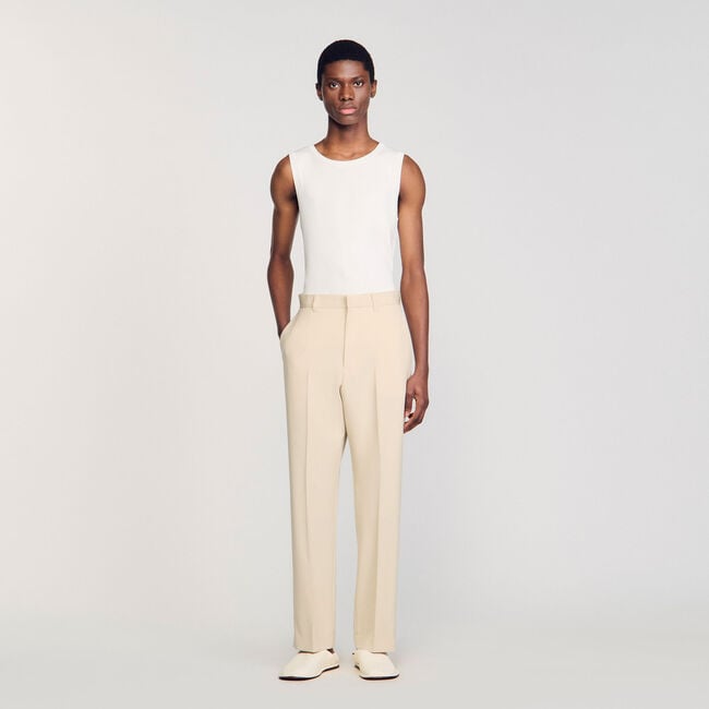 Pantalón de traje de lana