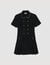 Vestido corto de tweed con botones