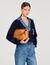 Bolso de cuero liso Le Mambo