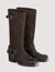 Botas de cuero con hebillas