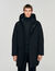 Parka con capucha y cremallera