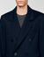 Abrigo cruzado de lana y cachemira