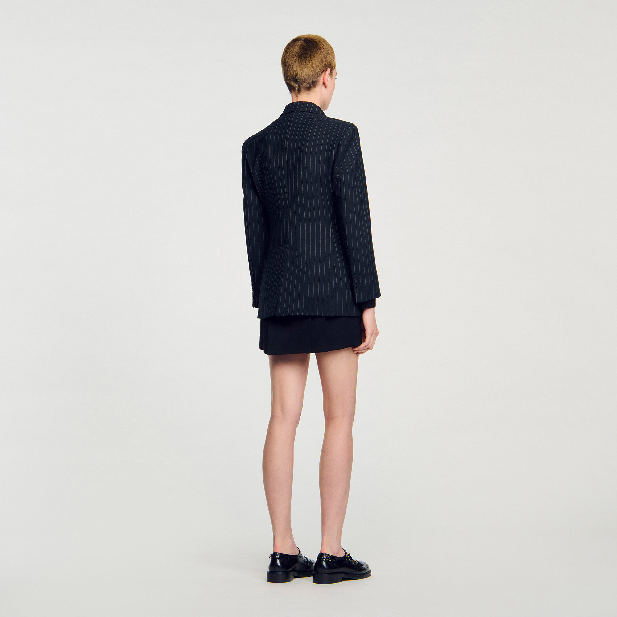 Chaqueta de traje a rayas
