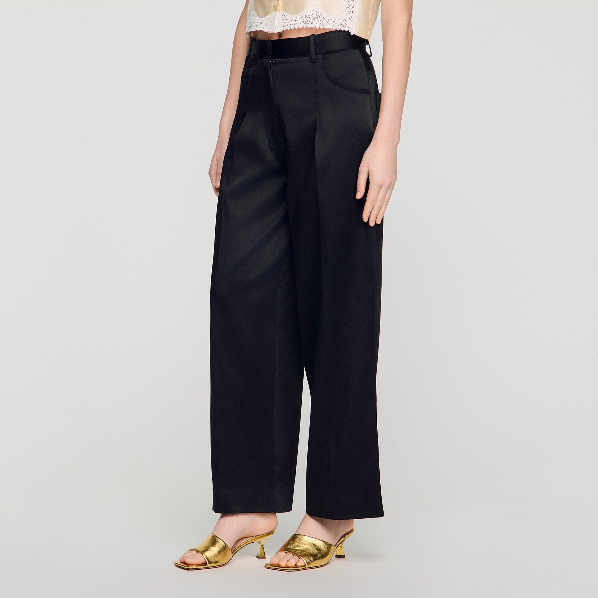 Pantal&oacute;n ancho satinado