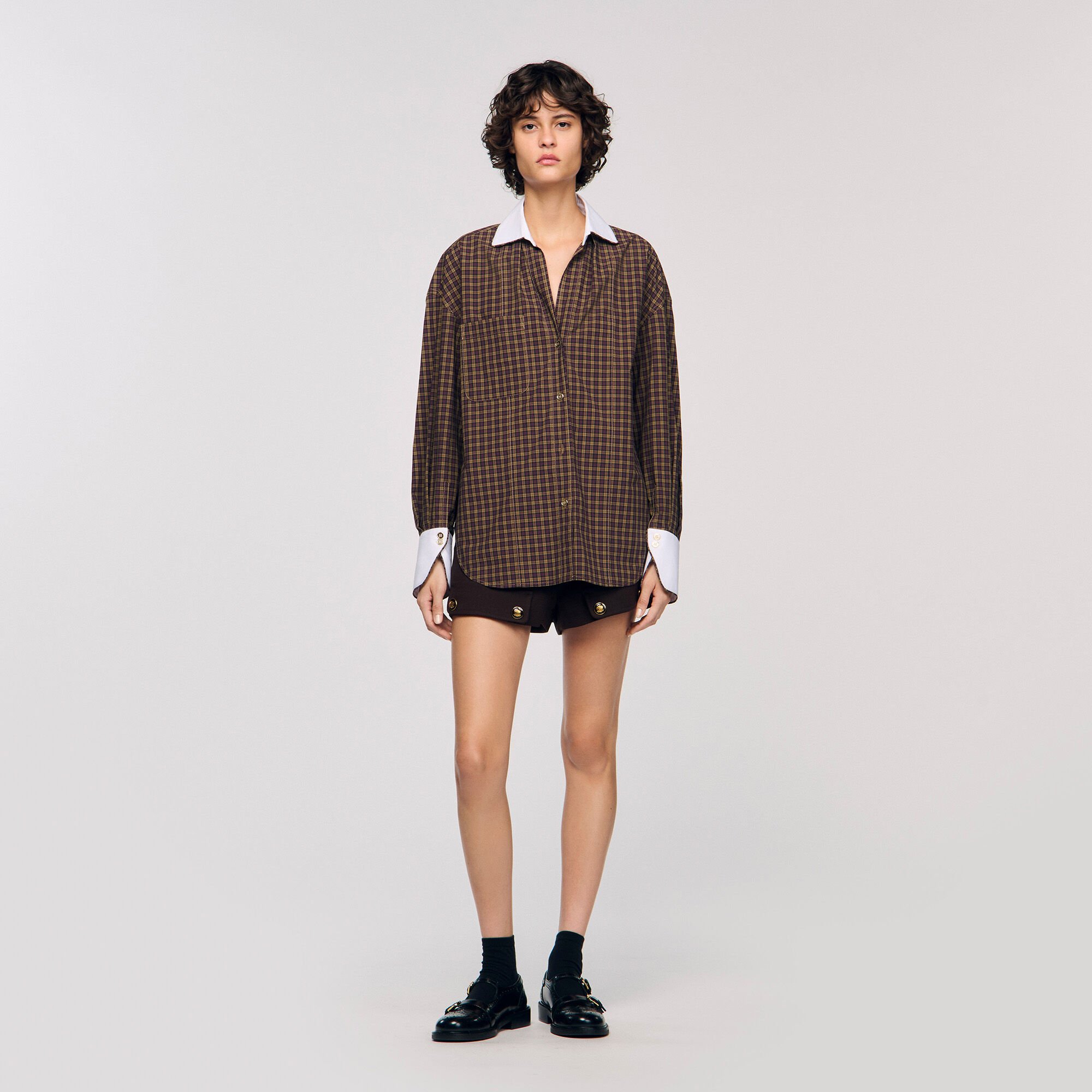 Camisa bicolor a cuadros