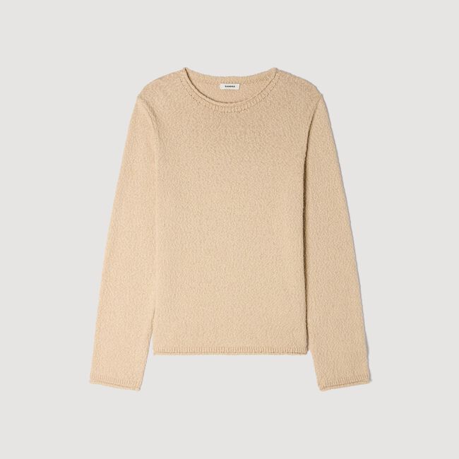 Jersey de algod&oacute;n efecto rizo