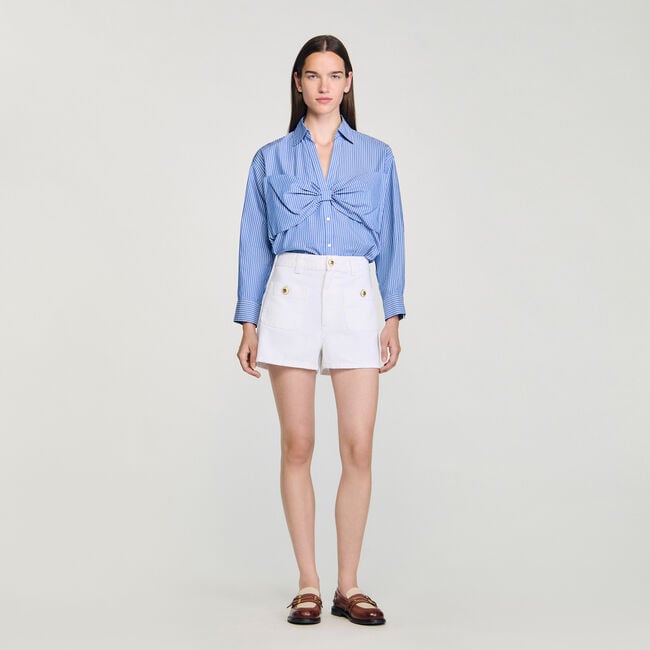 Camisa oversize con lazo