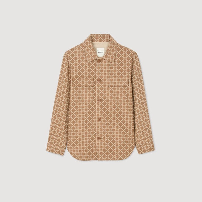 Sobrecamisa jacquard Square Cross