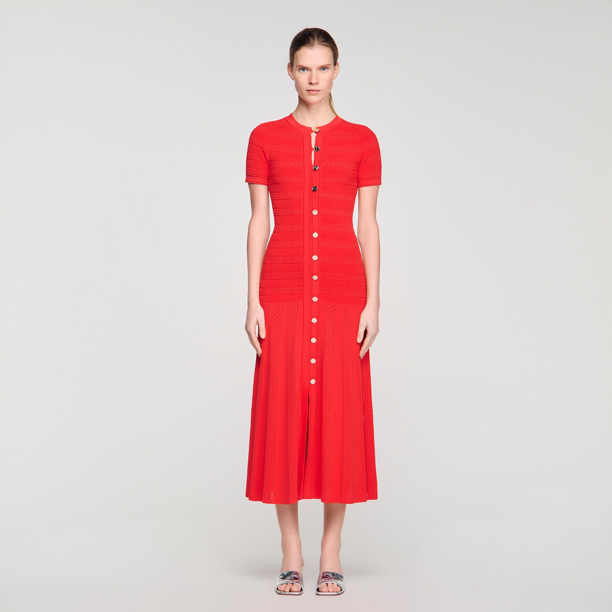 Vestido largo de punto