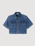 Camisa corta de denim