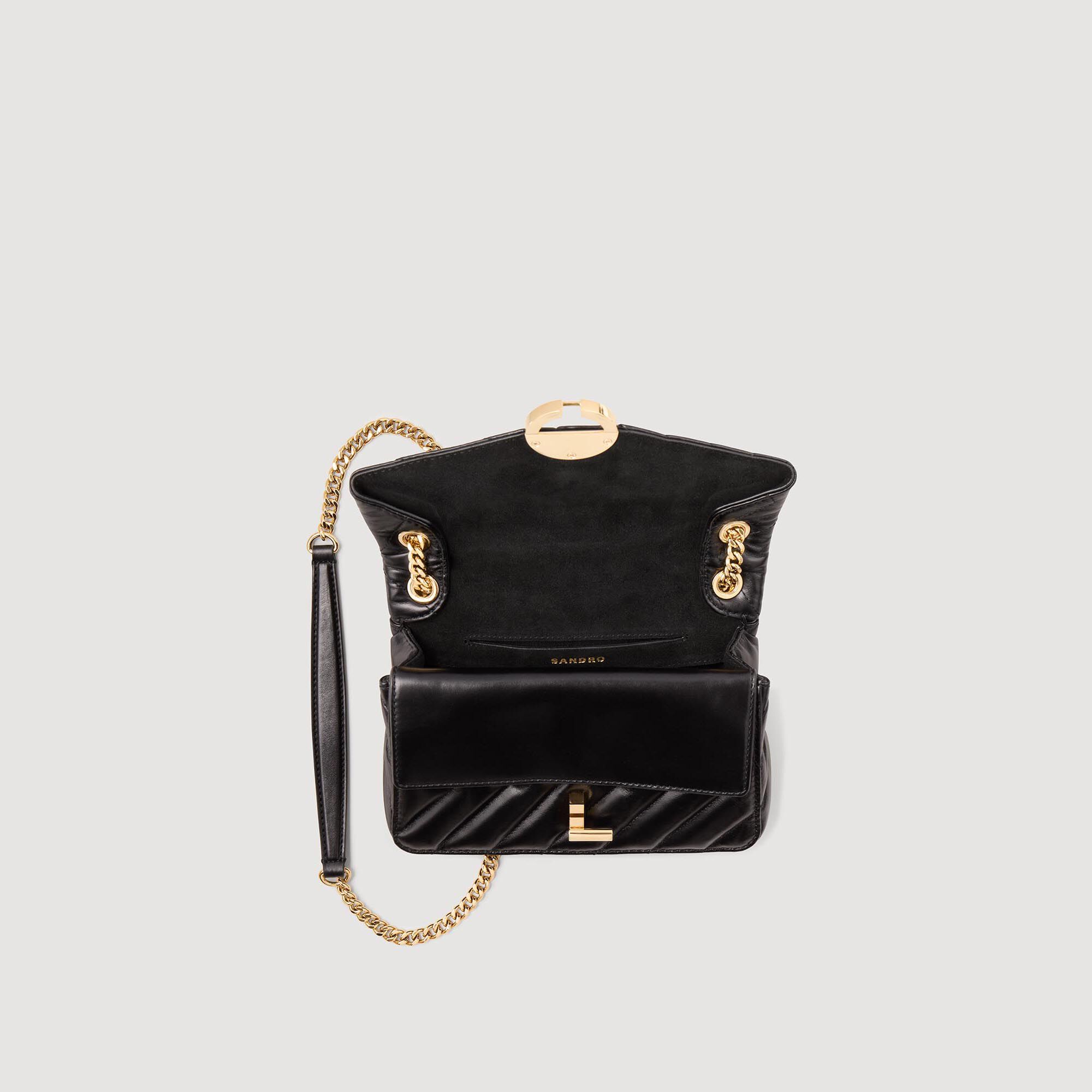 Bolso pequeño de cuero liso Yza