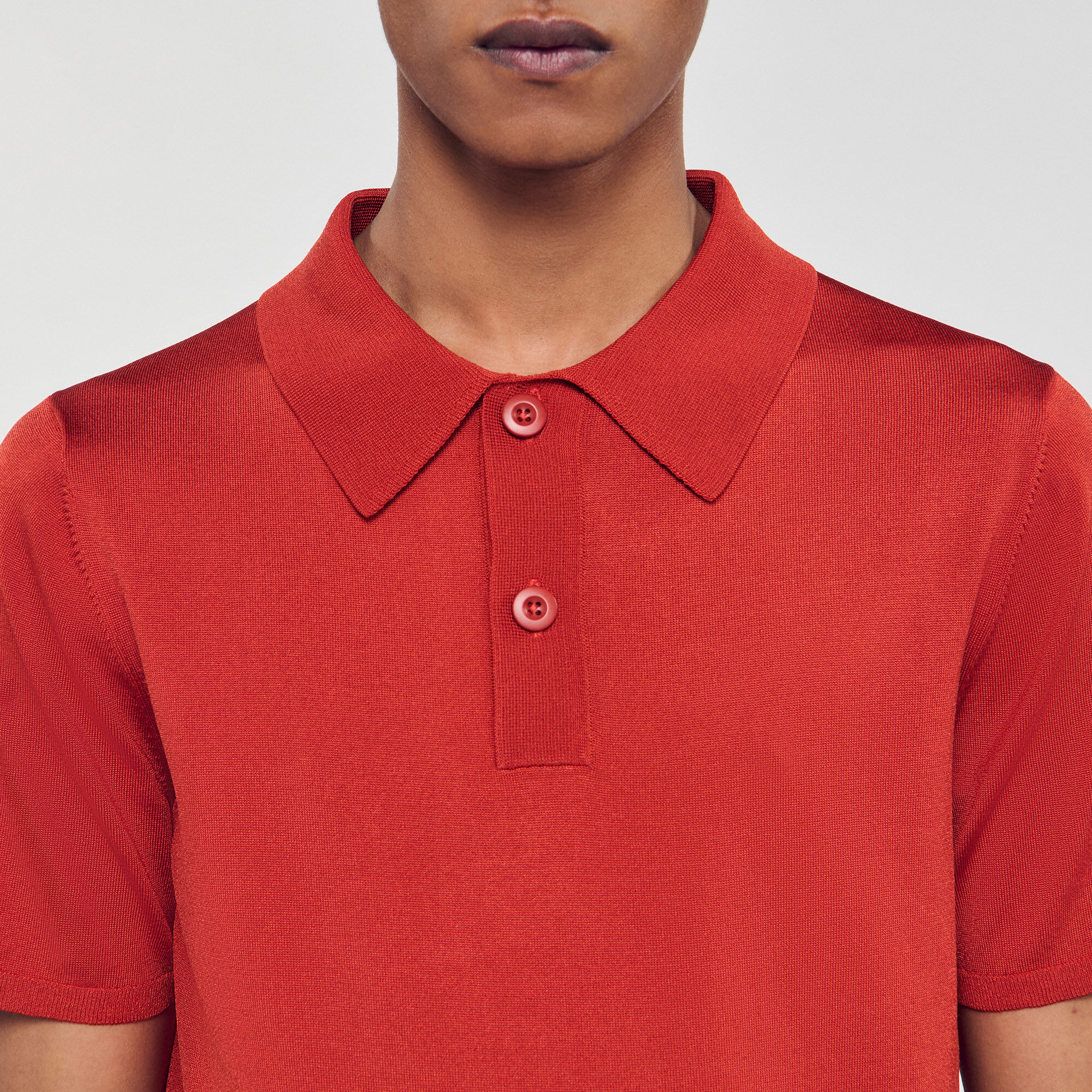 Polo de manga corta de punto