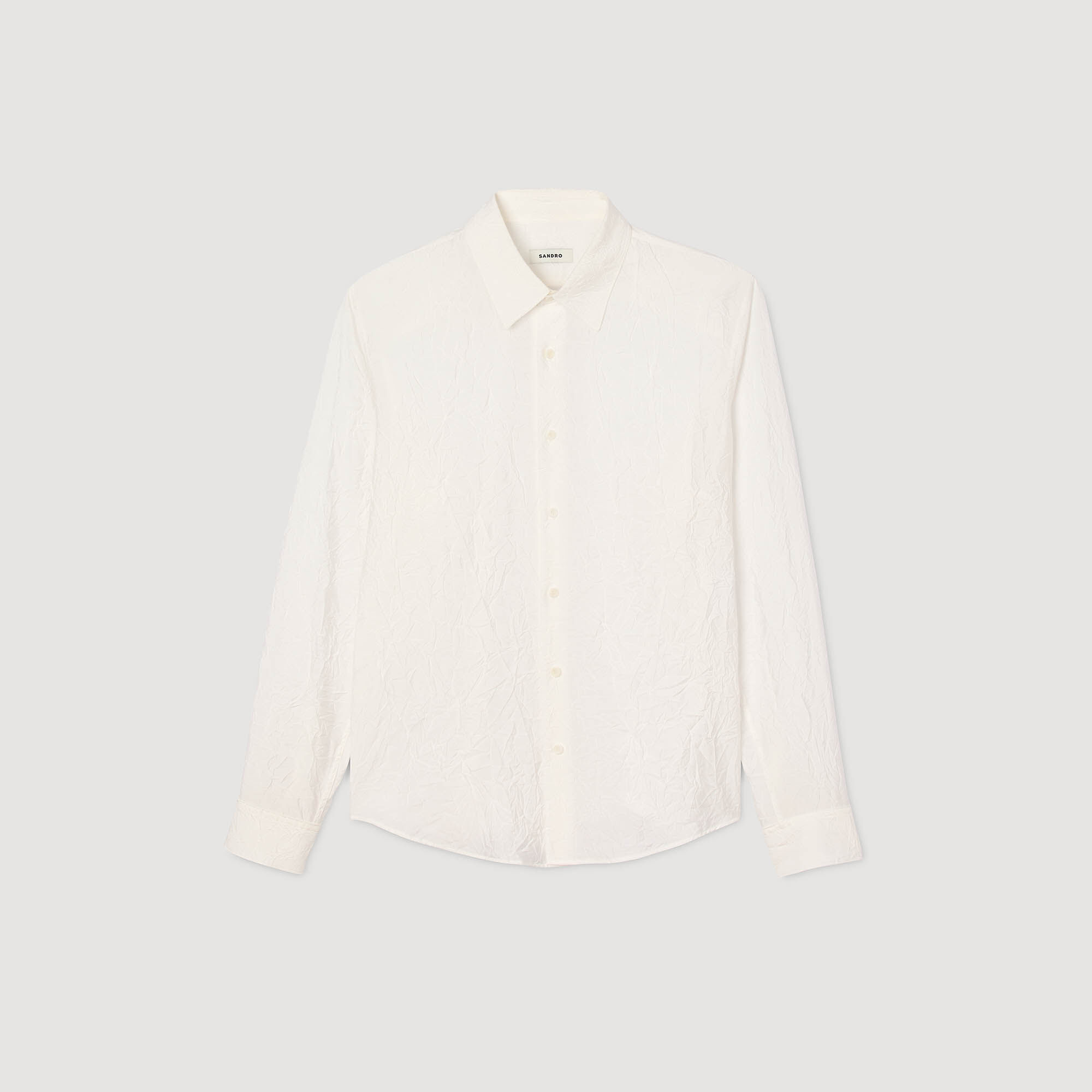 Camisa efecto arrugado