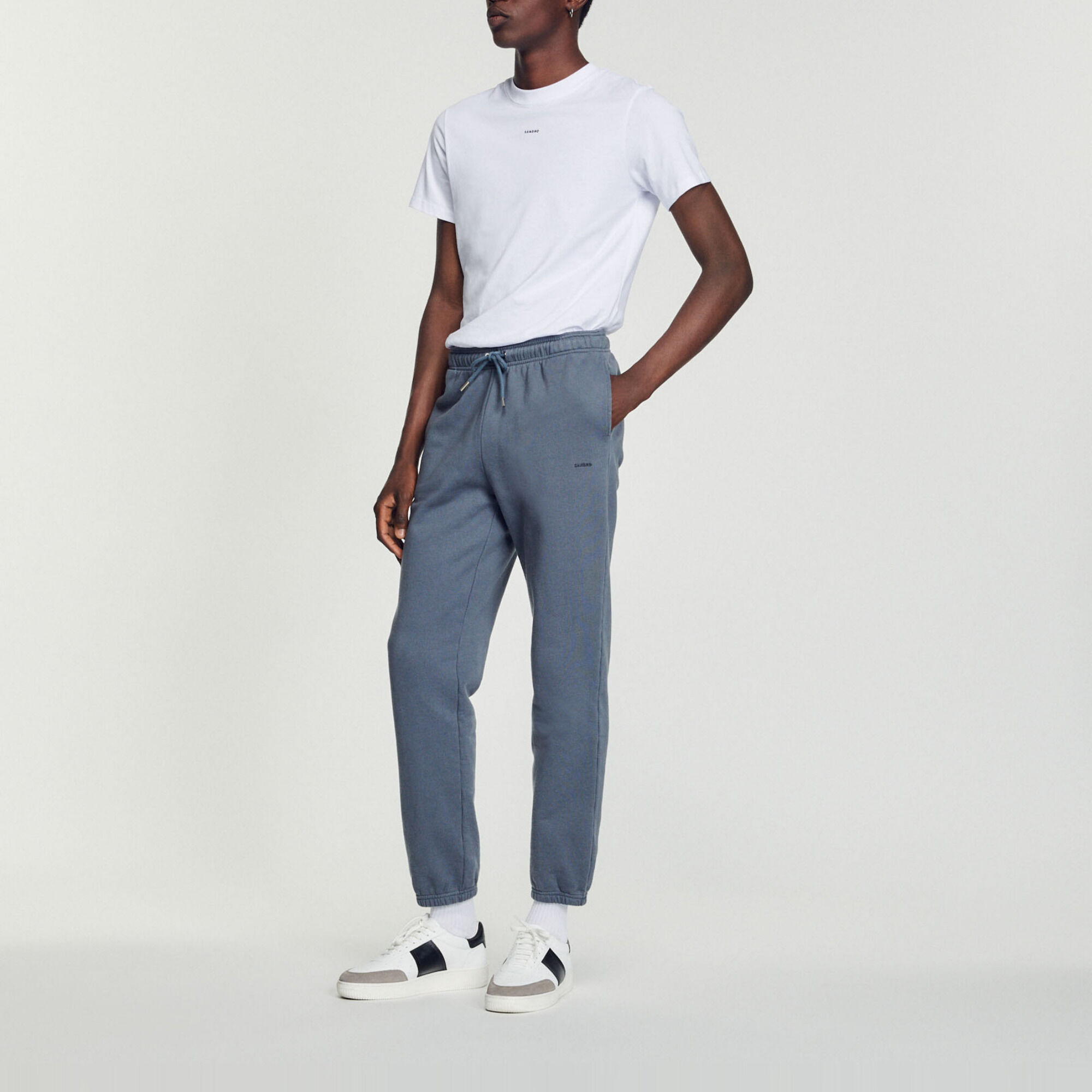 Pantalón de jogging de muletón bordado
