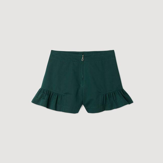Pantalón corto con volantes