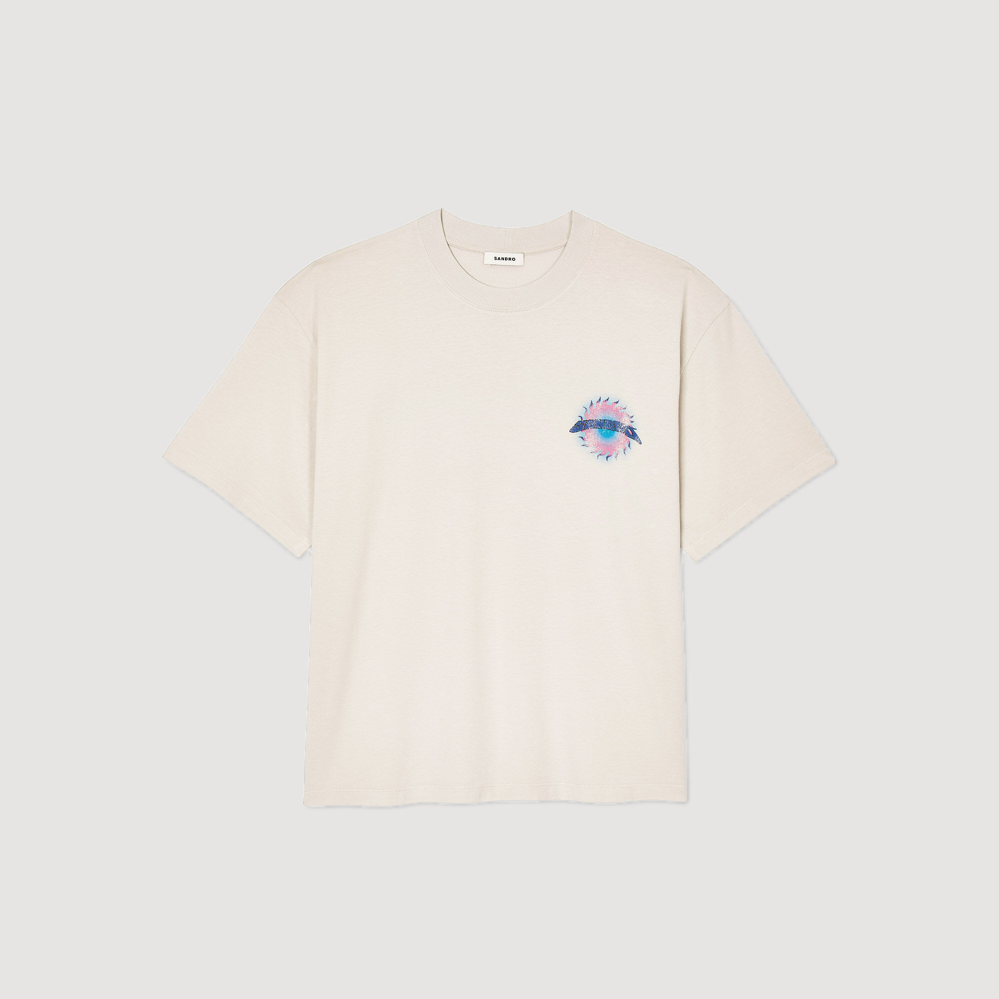 Camiseta con estampado de sol