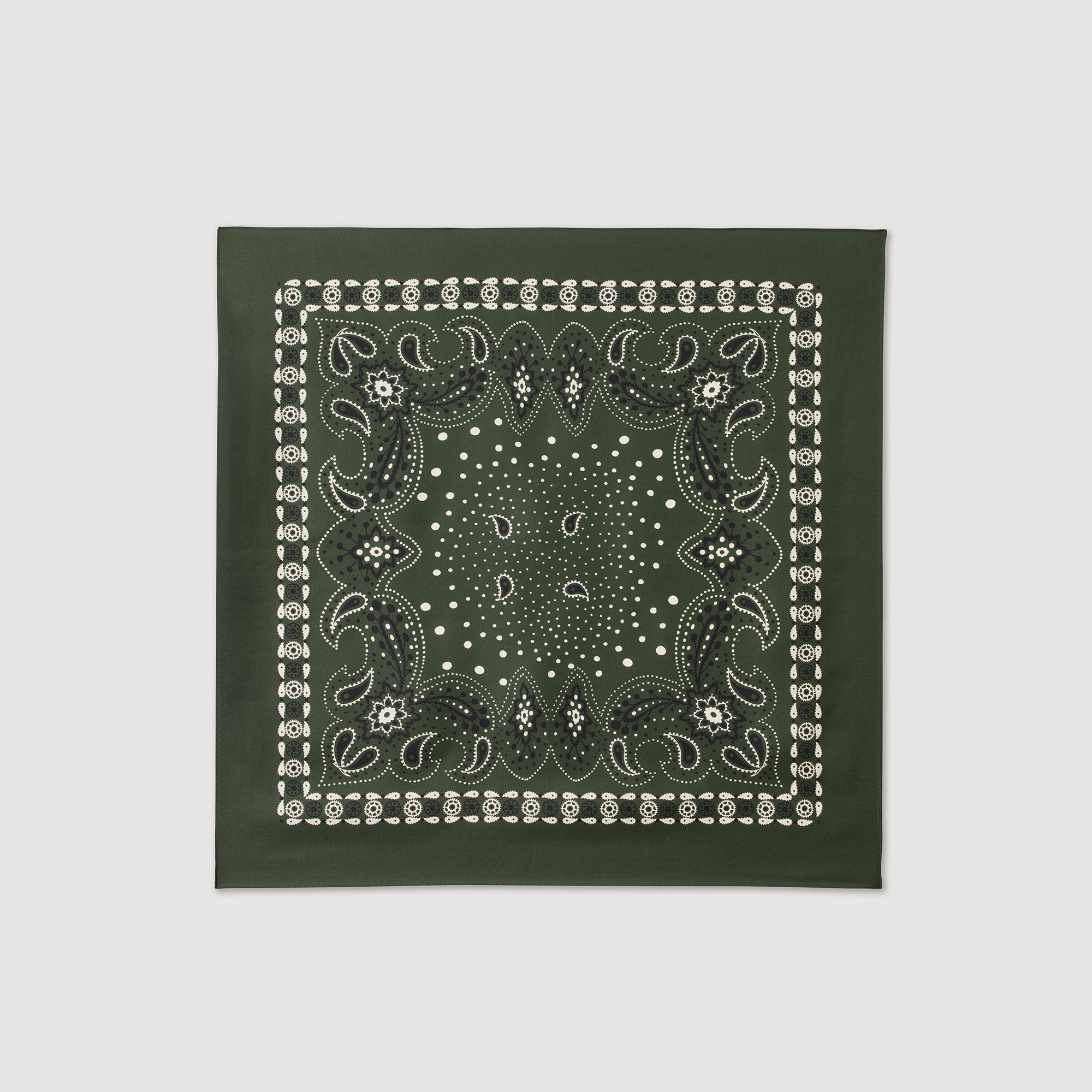 Pañuelo de seda estampado bandana