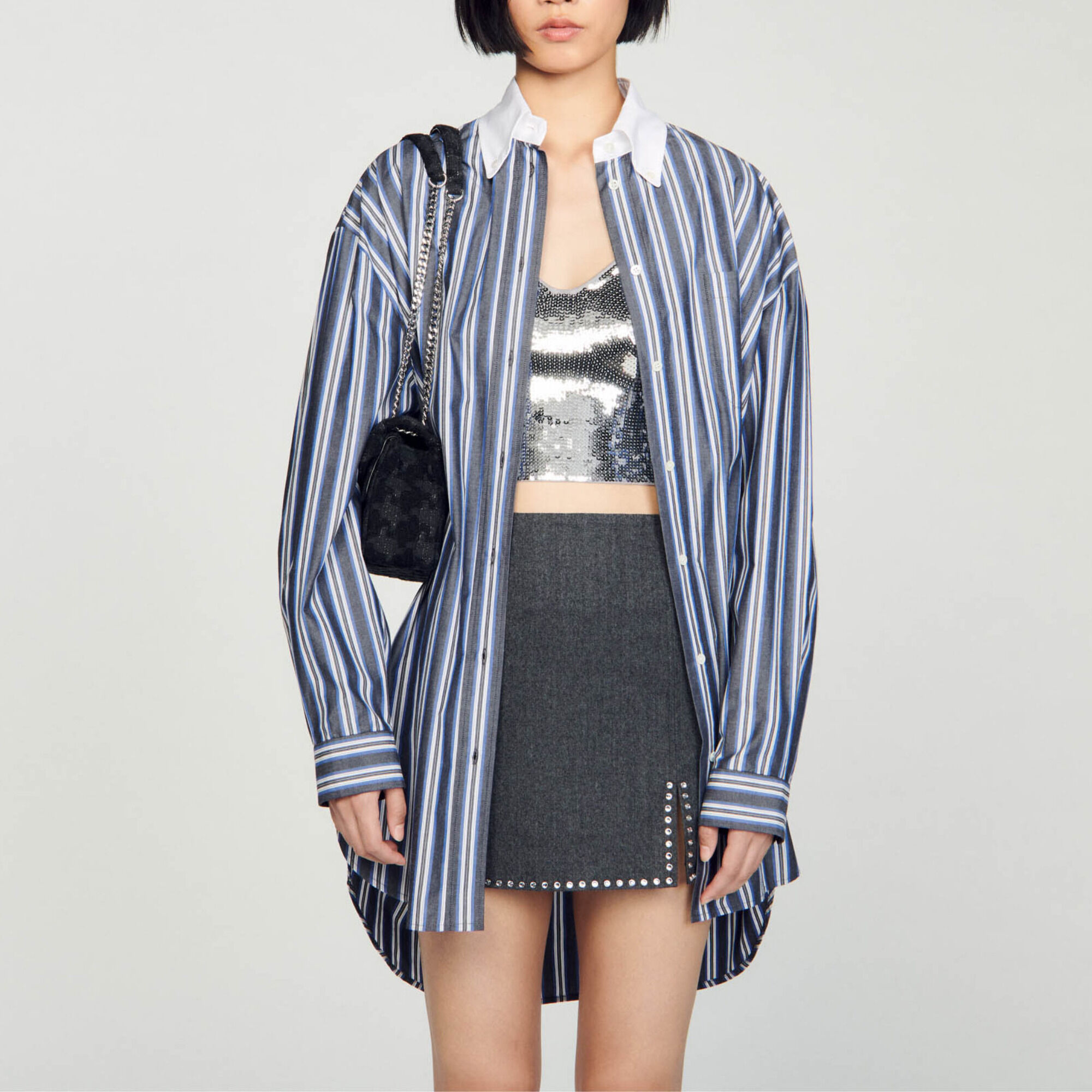 Camisa sobredimensionada a rayas