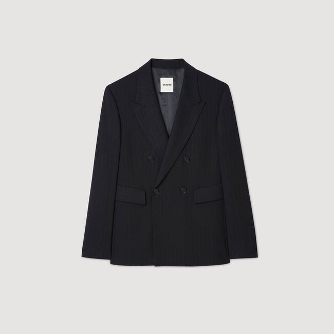Chaqueta de traje cruzada