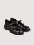 Zapatos derby abiertos con hebillas