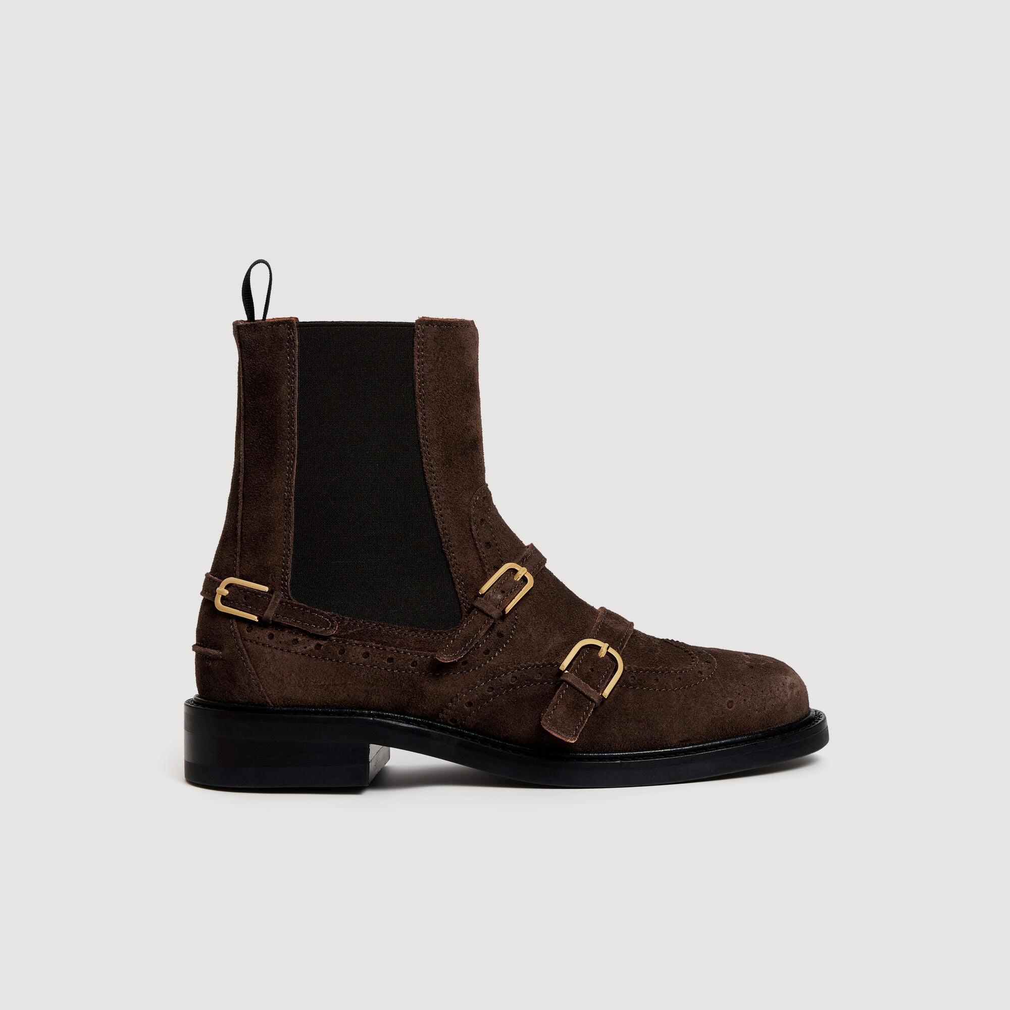Botines Chelsea con hebillas - Mujer | Sandro