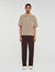 Camisa cárdigan de jacquard cuerda