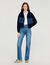 Sudadera de punto y denim