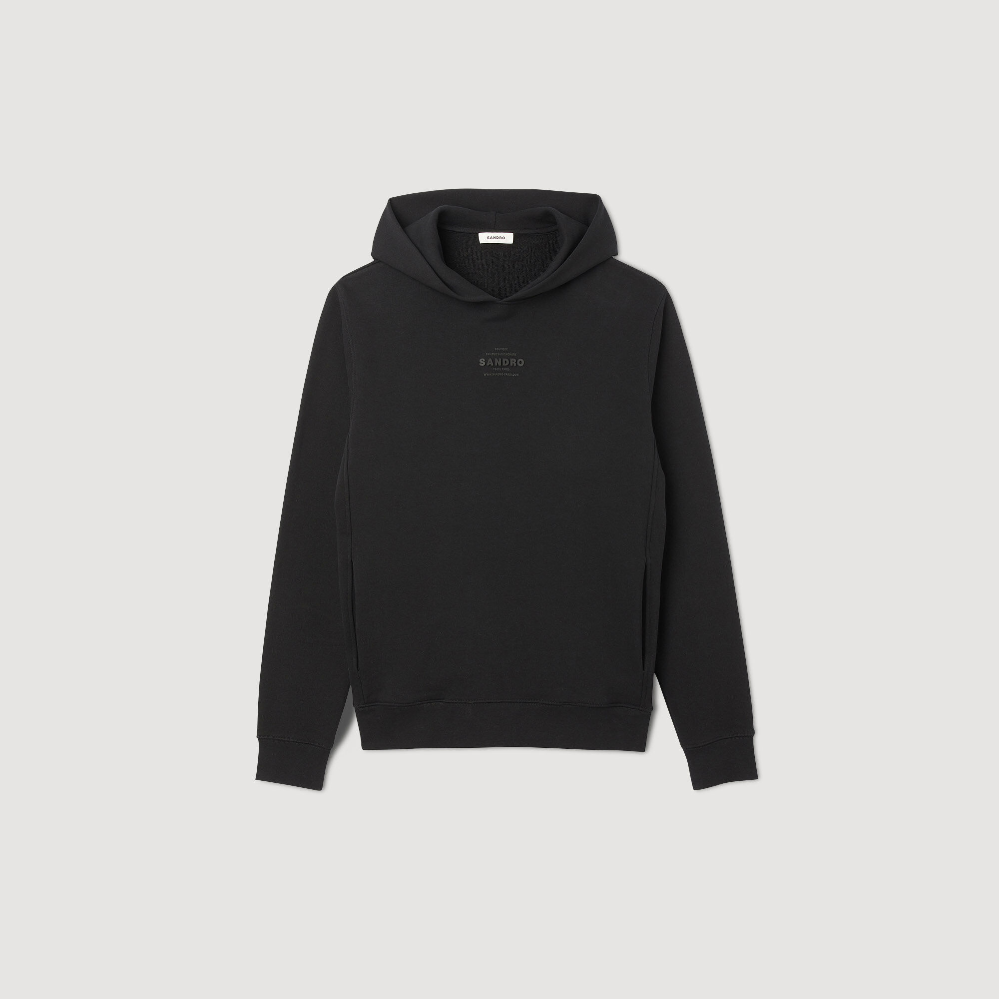 Sudadera con capucha y logotipo de goma