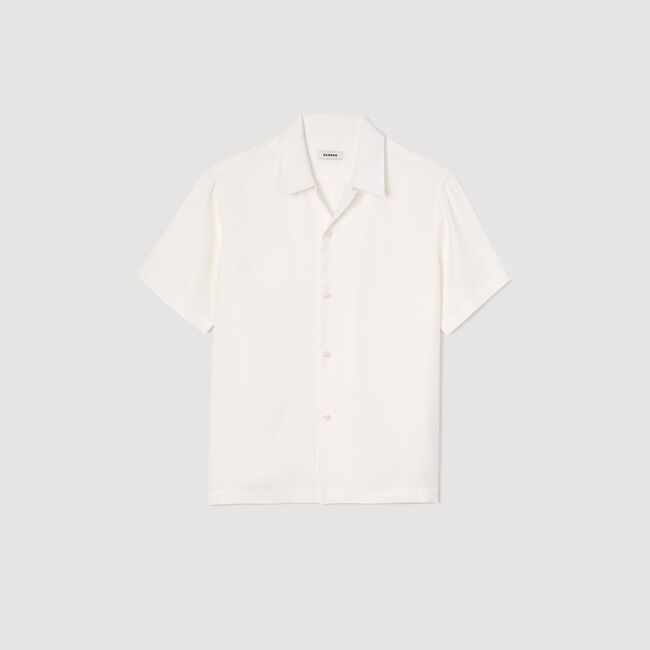 Camisa con cuello italiano