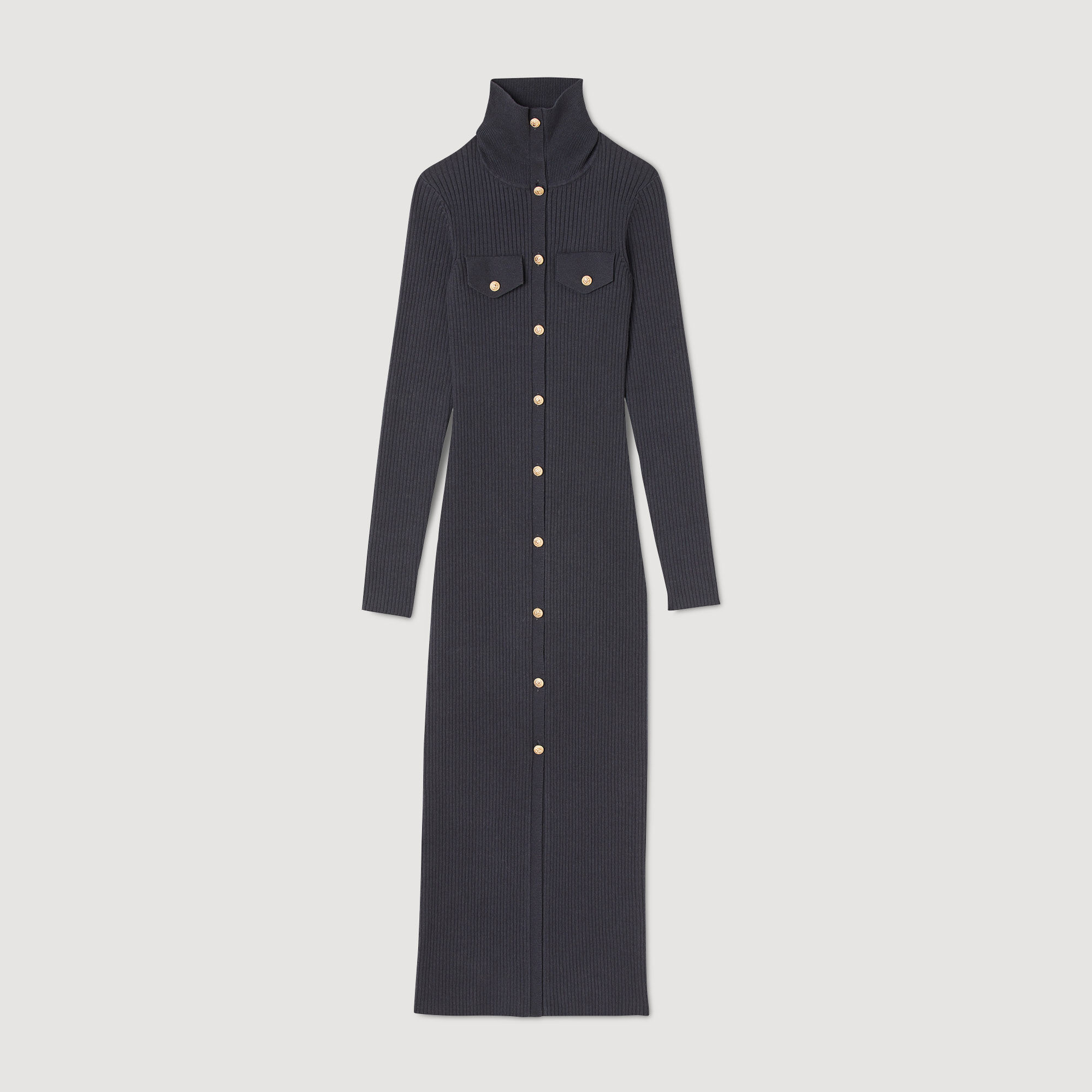 Vestido largo de punto