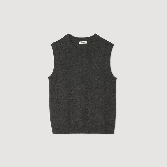 Camiseta de tirantes de cachemira