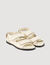 Sandalias de cuero liso de cordero