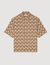 Camisa fluida con estampado de cuerda
