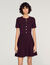 Vestido corto de punto floral