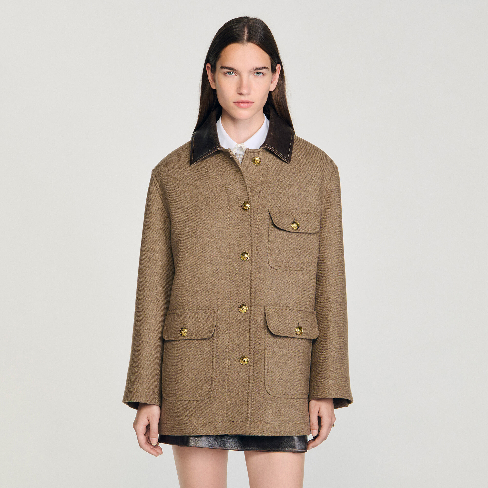 Abrigo de tweed