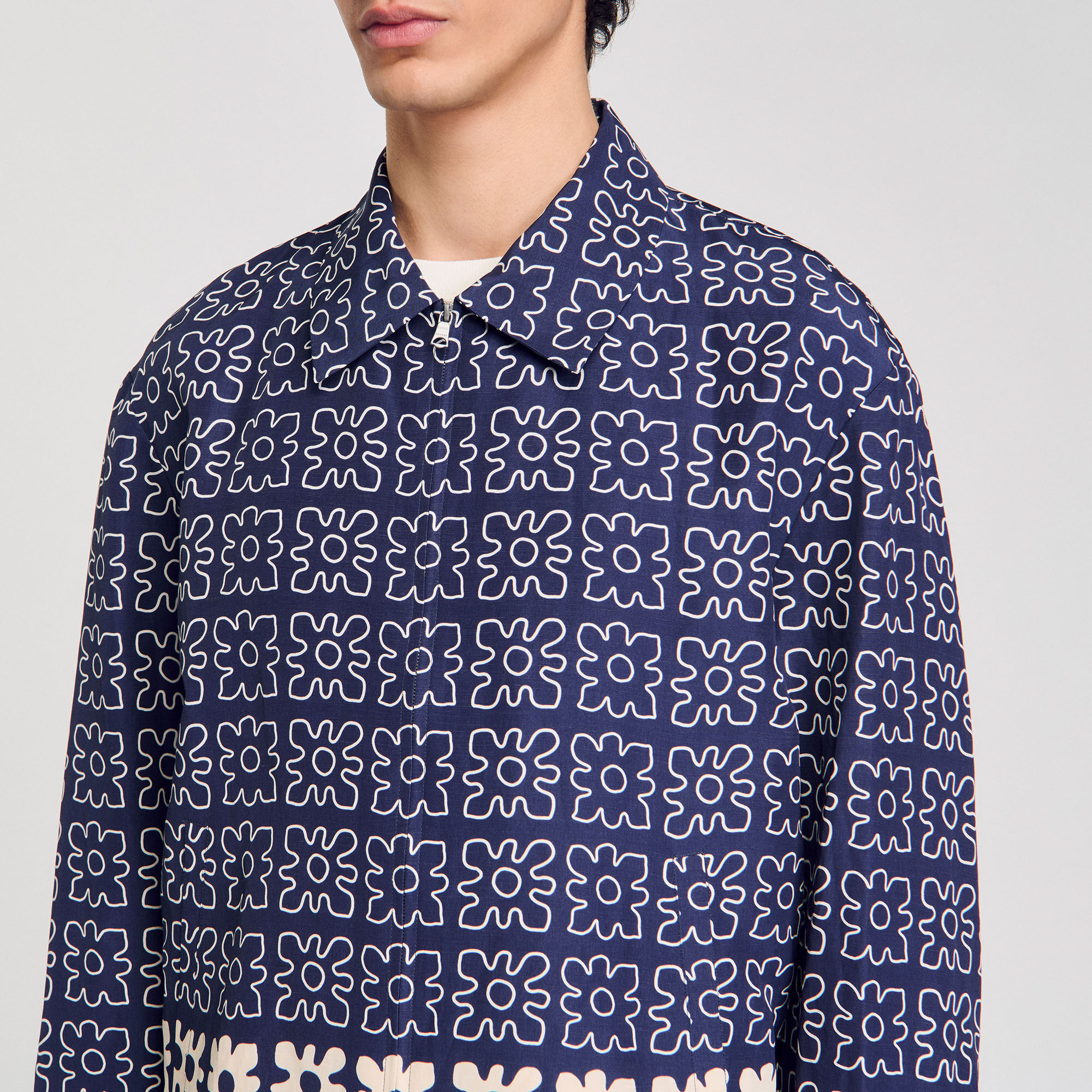 Chaqueta con estampado floral