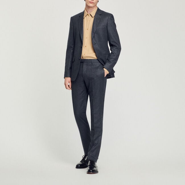 Pantalón de traje de franela