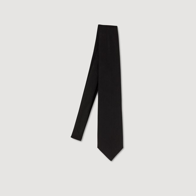 Corbata de jacquard de seda