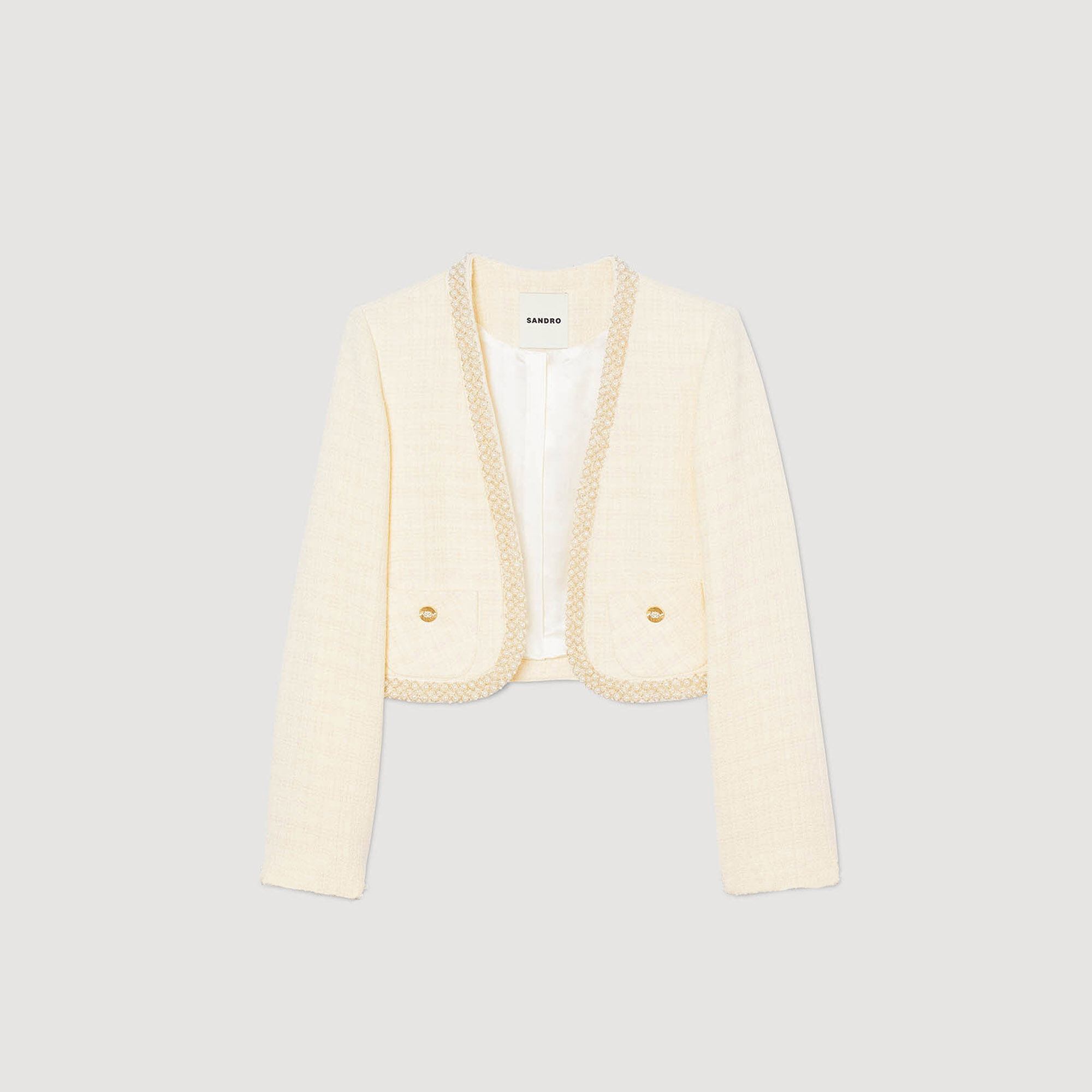 Chaqueta corta de sarga
